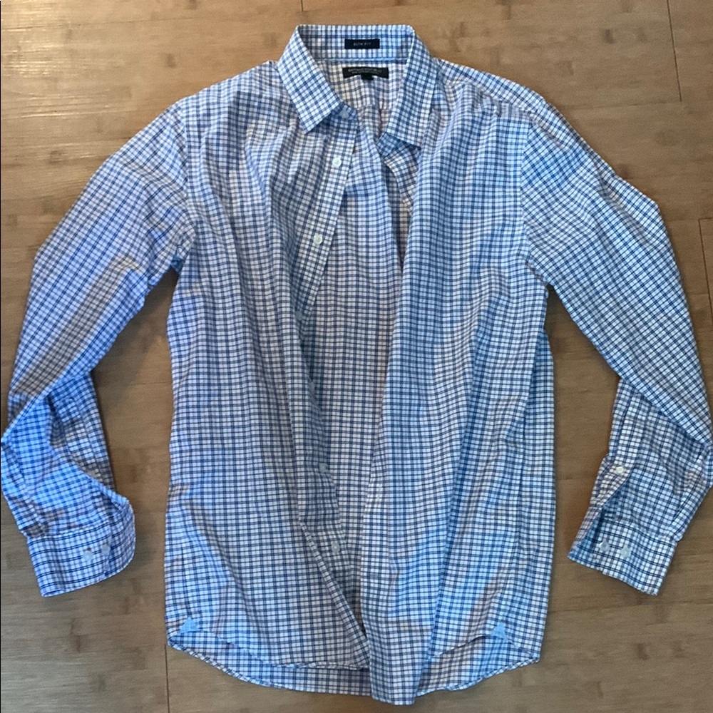 Banana Republic Blue Casual Button Down Shirt